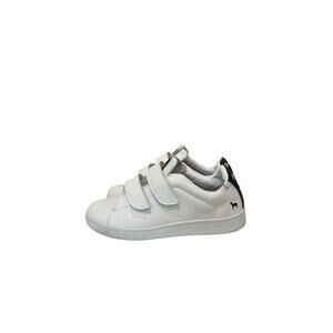 Goats Sneakers Sz 7 Mens White Blue Low Tops Leather Upper Easy On Off